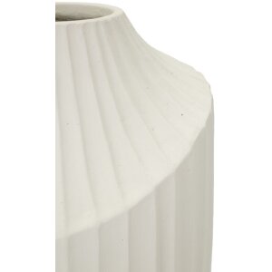 Mauro Ferretti Vaas IJs Ø 22,5x38 cm creme