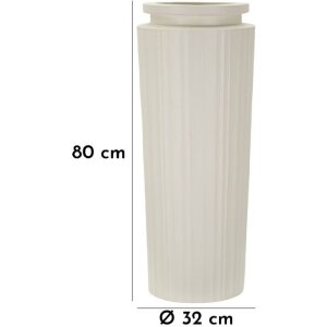 Mauro Ferretti Vaas Hoog Ø 32x80 cm creme