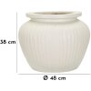 Mauro Ferretti Vaas Chil Ø 48x38 cm creme