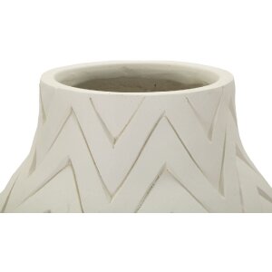 Mauro Ferretti Vaas Winter Ø 29x60 cm creme