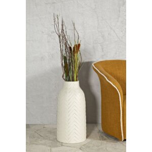 Mauro Ferretti Vaas Winter Ø 29x60 cm creme