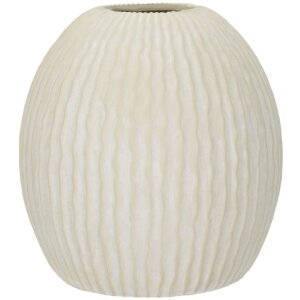 Mauro Ferretti Vaas IJsstal Ø 36,5x38 cm creme