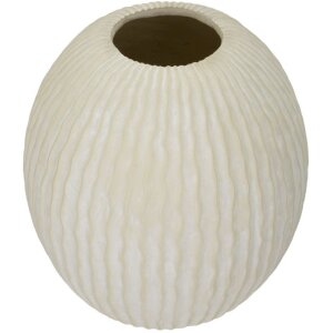 Mauro Ferretti Vaas IJsstal Ø 36,5x38 cm creme