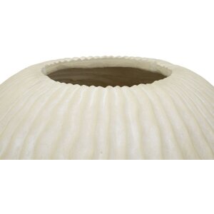 Mauro Ferretti Vaas IJsstal Ø 36,5x38 cm creme