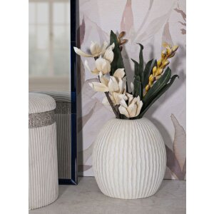 Mauro Ferretti Vaas IJsstal Ø 36,5x38 cm creme