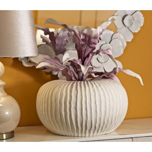 Mauro Ferretti Vaas IJspegel Ø 40x23 cm creme
