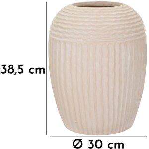 Mauro Ferretti Vaas Nebel Ø 30x38,5 cm crème