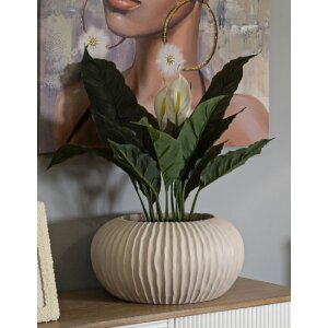 Mauro Ferretti Vaas Nebel Ø35x18 cm creme