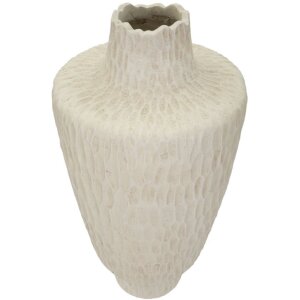 Mauro Ferretti Vaas Schatten Ø 29,5x57 cm creme