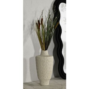 Mauro Ferretti Vaas Schatten Ø 29,5x57 cm creme