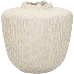 Mauro Ferretti Vaas Schatten Ø 35x32,5 cm creme