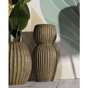 Mauro Ferretti Vaas Brise Ø 25x52,5 cm schilfgrün