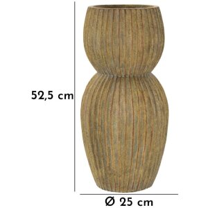 Mauro Ferretti Vaas Brise Ø 25x52,5 cm schilfgrün