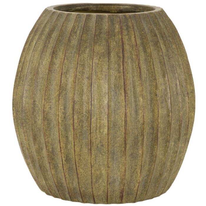 Mauro Ferretti Vaas Brise Ø 32x32,5 cm schilfgrün