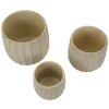 Mauro Ferretti Plantenpot-Set Flocke 3-delig 30,5x27/25x22,2/19,5x18 cm creme