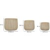 Mauro Ferretti Plantenpot-Set Flocke 3-delig 30,5x27/25x22,2/19,5x18 cm creme