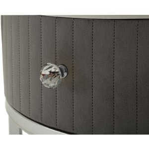 Mauro Ferretti Salontafels Greys 2-delige set 70x45 – 50x40 cm grijs zilver