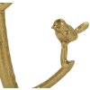 Mauro Ferretti Bijzet tafel Vogels Marble Ø 38x60 cm goud wit