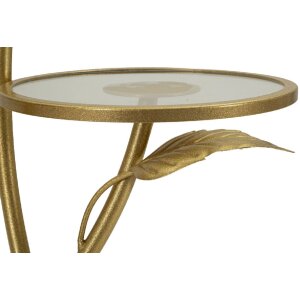 Mauro Ferretti Bijzet tafel Plateau met 3 Planken Ø 54x69,5 cm goud