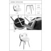 Mauro Ferretti Stoel Mini Ilary 40x67 cm wit