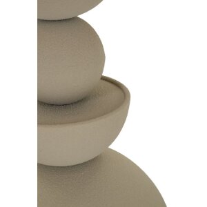 Mauro Ferretti Bijzet tafel Düne met spiegelplaat Ø 40,5x42 cm creme