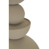 Mauro Ferretti Bijzet tafel Düne met spiegelplaat Ø 40,5x42 cm creme