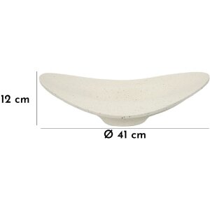 Mauro Ferretti Decoratieschaal Elegant 41x41x12 cm creme