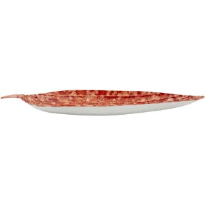 Mauro Ferretti Decoratieschaal Tropfen Rood 50x18x4 cm