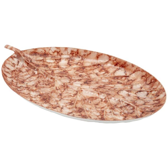 Mauro Ferretti Decoratieschaal Druppel Browy 35x22x2,5 cm bruin