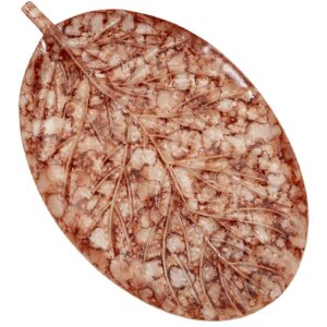 Mauro Ferretti Decoratieschaal Druppel Browy 35x22x2,5 cm bruin