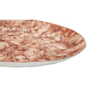 Mauro Ferretti Decoratieschaal Druppel Browy 35x22x2,5 cm bruin
