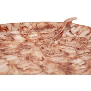 Mauro Ferretti Decoratieschaal Druppel Browy 35x22x2,5 cm bruin