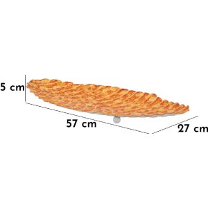 Mauro Ferretti Decoratieschaal Druppel Rood Oranje 57x27x5 cm