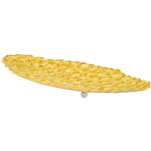 Mauro Ferretti Decoratieschaal Tropfen 57x27x5 cm geel