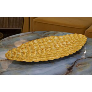 Mauro Ferretti Decoratieschaal Tropfen 57x27x5 cm geel