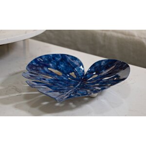 Mauro Ferretti Decoratieschaal Druppel 27x23x5 cm blauw