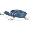 Mauro Ferretti Decoratieschaal Druppel 27x23x5 cm blauw