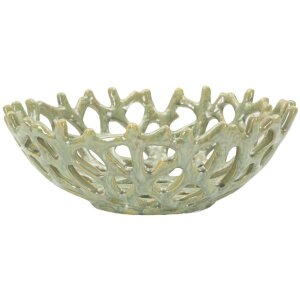 Mauro Ferretti Schaal Koraal Ø 35x13 cm groen