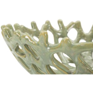 Mauro Ferretti Schaal Koraal Ø 35x13 cm groen