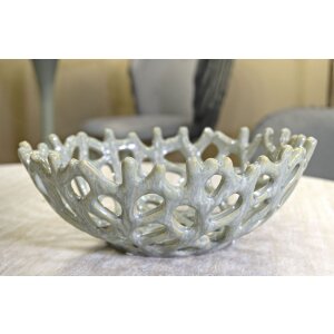 Mauro Ferretti Schaal Koraal Ø 35x13 cm groen