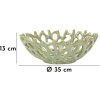 Mauro Ferretti Schaal Koraal Ø 35x13 cm groen