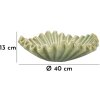 Mauro Ferretti Decoratieschaal Venetië Ø 40x13 cm groen