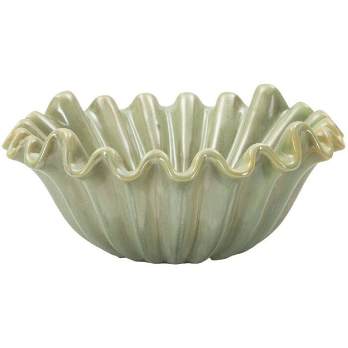 Mauro Ferretti Decoratieschaal Venetië Ø 33x14,5 cm groen