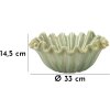 Mauro Ferretti Decoratieschaal Venetië Ø 33x14,5 cm groen
