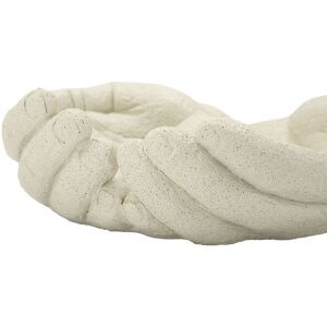 Mauro Ferretti Decoratieschaal Hands Stons 22,7x20x7,3 cm crème