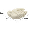 Mauro Ferretti Decoratieschaal Hands Stons 22,7x20x7,3 cm crème