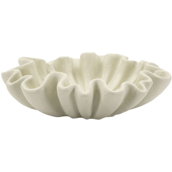 Mauro Ferretti Decoratieschaal Stons Ø 31x9 cm creme
