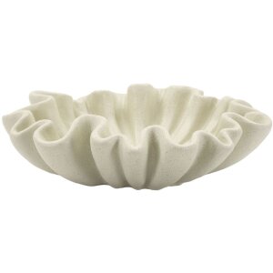 Mauro Ferretti Decoratieschaal Stons Ø 31x9 cm creme
