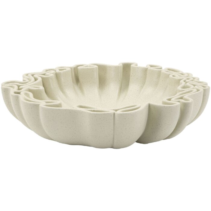 Mauro Ferretti Decoratieschaal Stons 30,5x29x7,5 cm creme