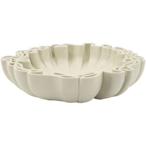 Mauro Ferretti Decoratieschaal Stons 30,5x29x7,5 cm creme